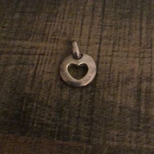 Heart cutout authentic Tiffany charm